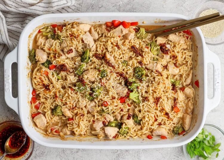 Simple Baked Ramen Noodles
