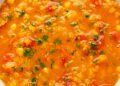 Curried Crimson Lentil Soup with Chickpeas and Quinoa