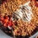 Strawberry Crisp with Peanut Butter Oatmeal Crumble (gluten-free!)