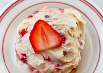 Strawberry Candy Rolls with Cream Cheese Frosting!