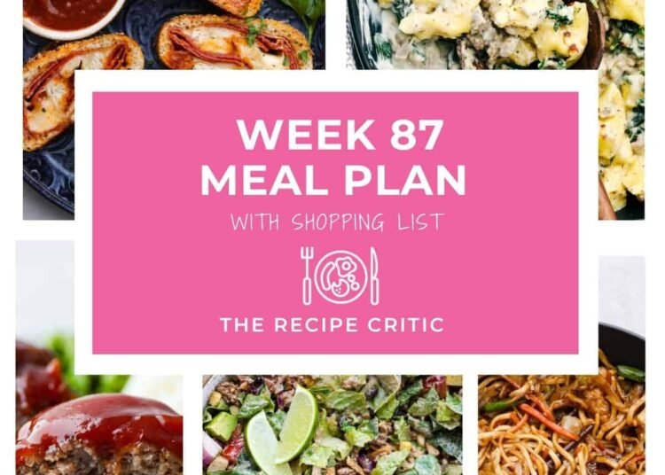 Weekly Meal Plan with 5 Straightforward Dinner Concepts